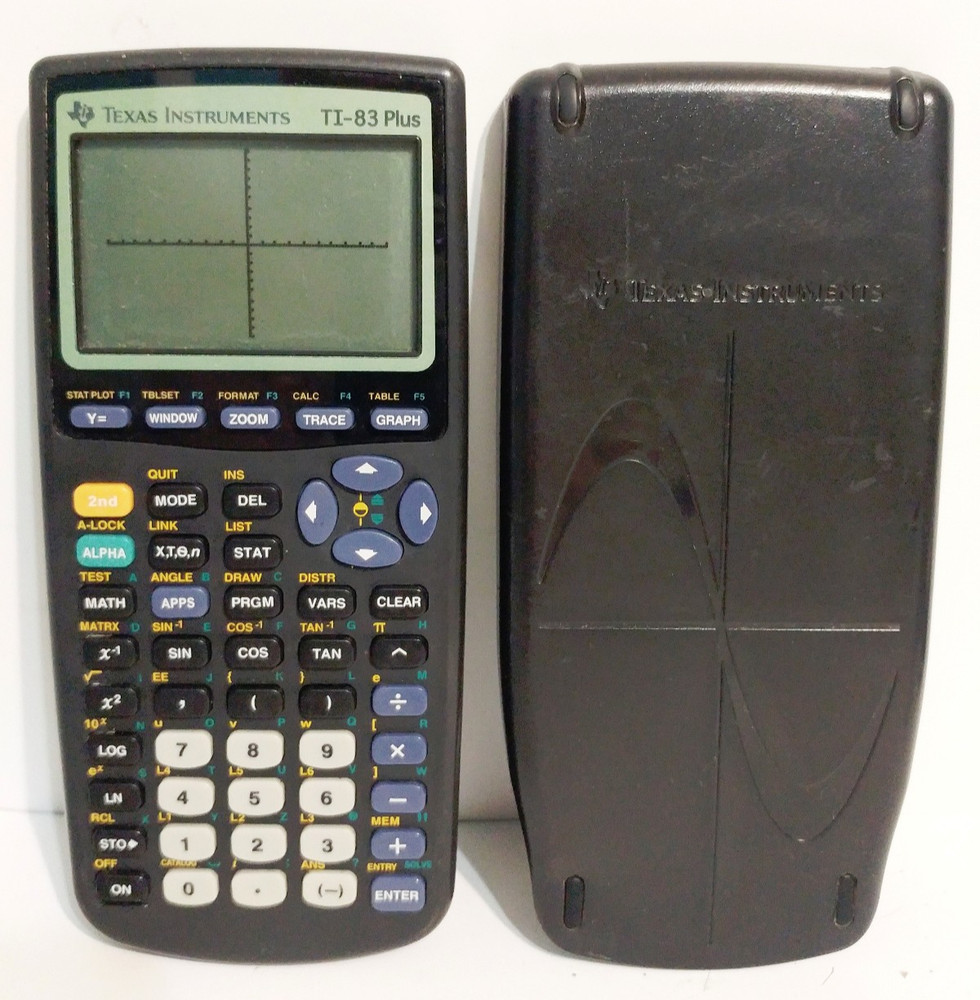 Texas Instruments TI-83 Plus Graphing Calculator with Cover | TESTED