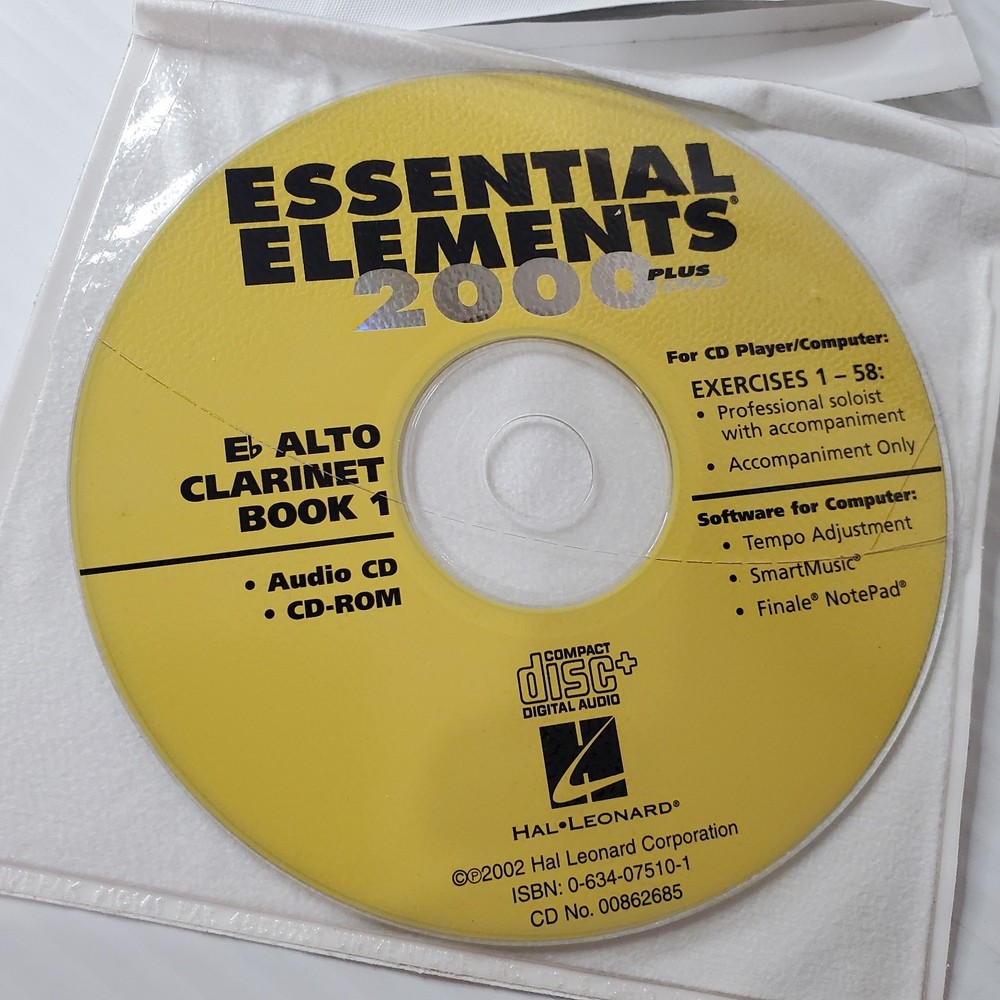 Essential Elements 2000 Plus DVD & CD Eb Alto Clarinet 2 Disc Set For Book 1
