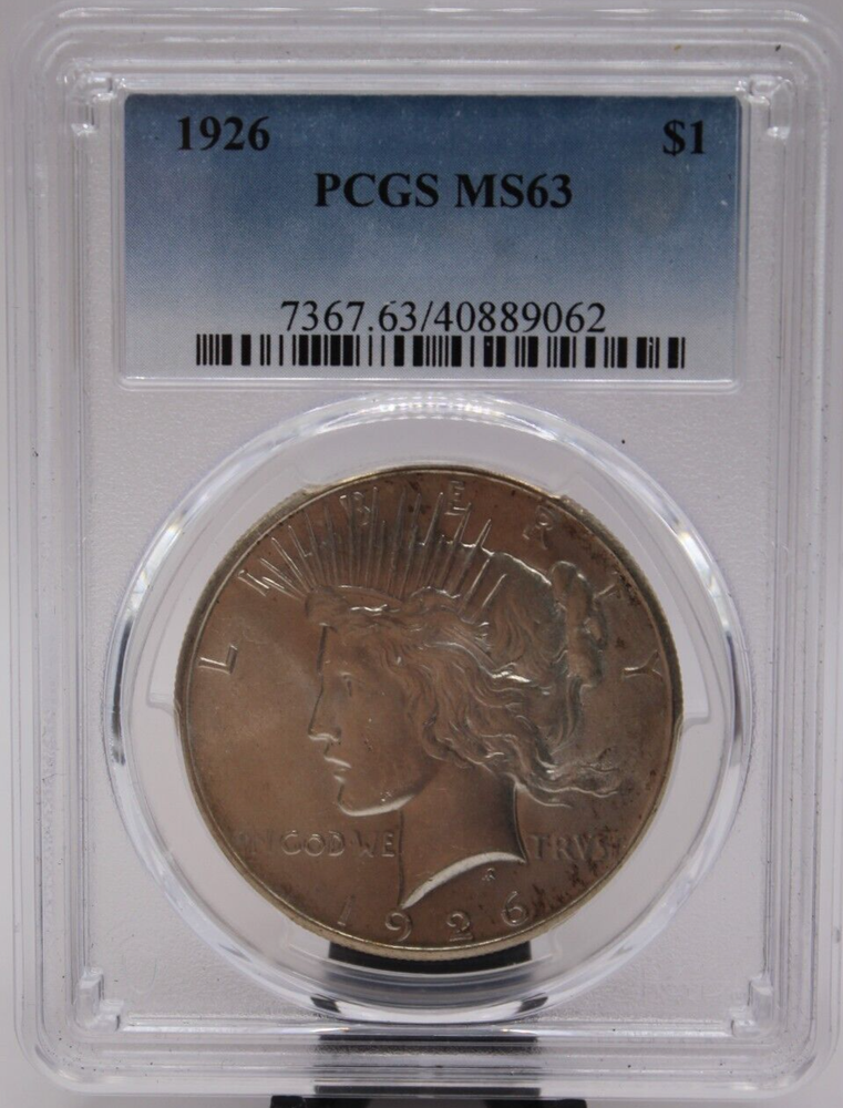 1926 Peace Dollar PCGS MS63 (033PID)