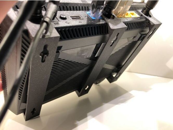 Low Profile Wall Ceiling Mount for ASUS RT-AC66U B1 WiFi Router