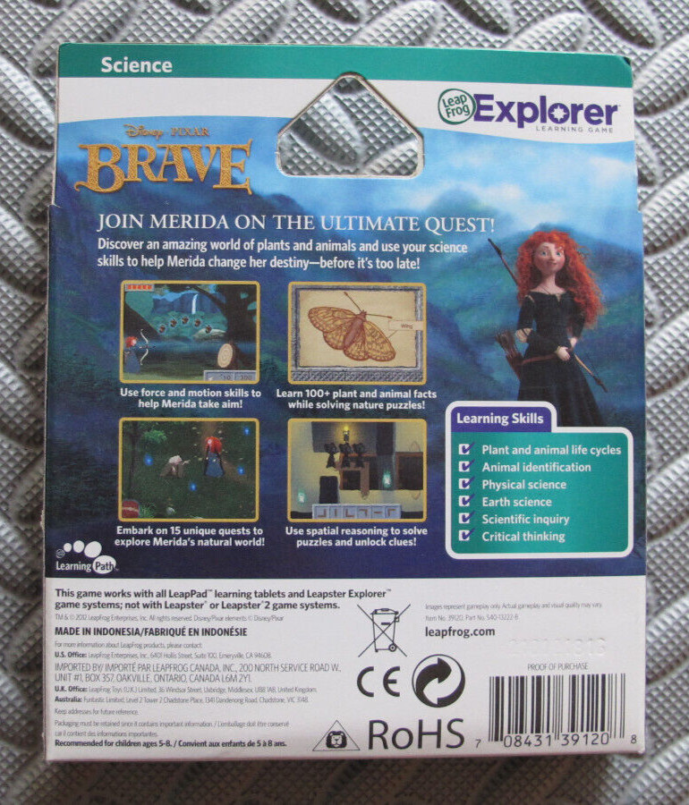LeapFrog Disney Pixar Brave Learning Game
