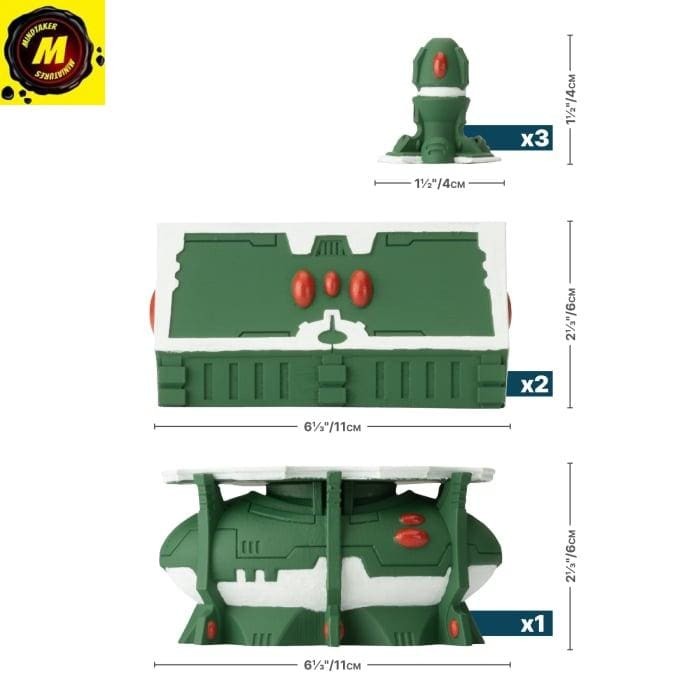 Gothic Sector: Eldar Scatter Terrain (x6) -#BB721 - Terrain