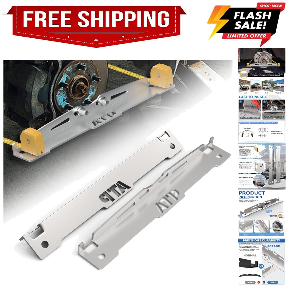 2 Pcs Wheel Toe Alignment Tool Plate,Provides Accurate Wheel Alignment Measur...