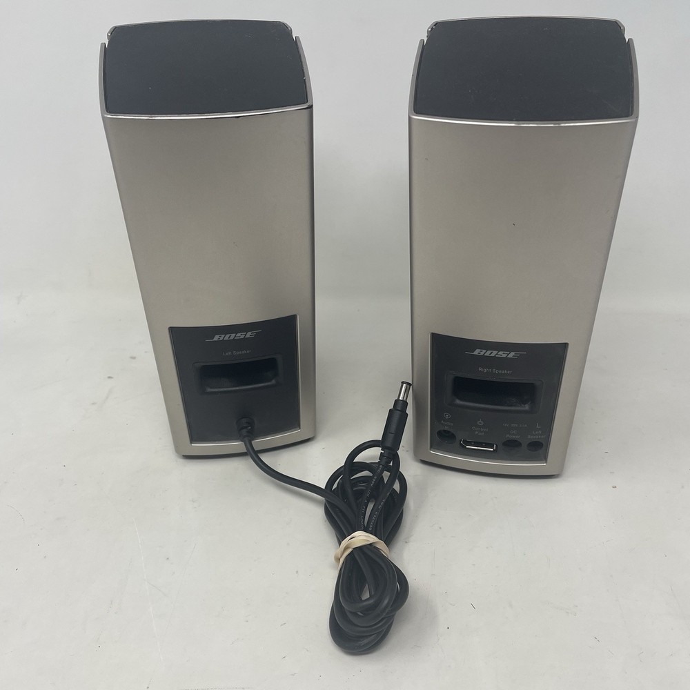 READ DESCRIPTION - Bose Companion 20 Multimedia Speaker System Silver TESTED
