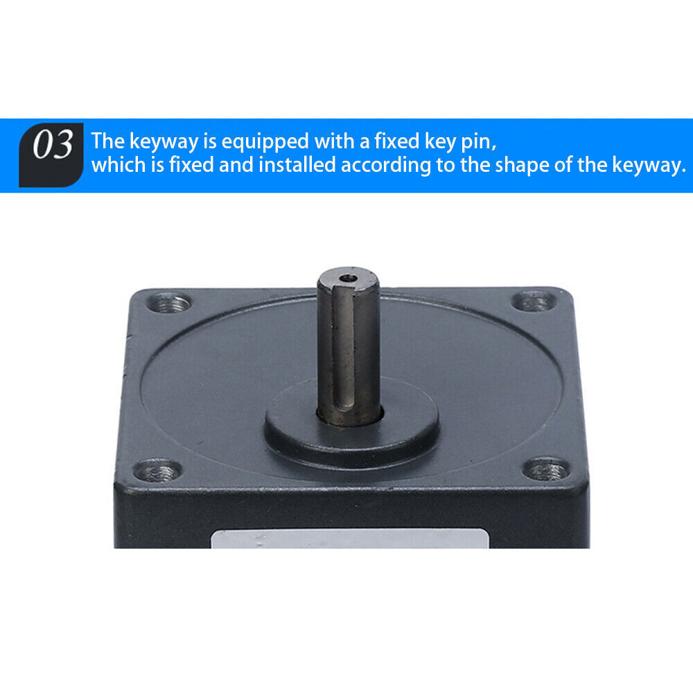 Single-Phase High Torque 90W Gear Reduction Electric Motor w/ Speed Controller