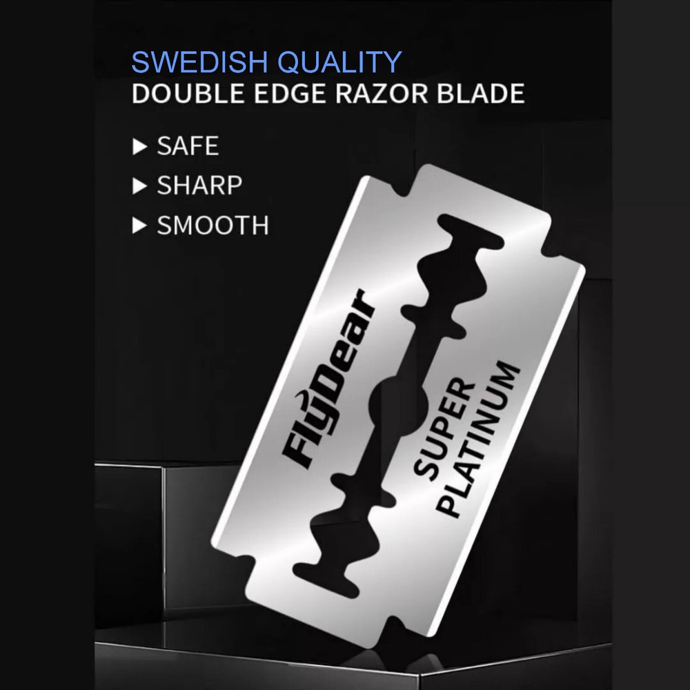 5 FLYDEAR Super Platinum Double Edge Razor Blades