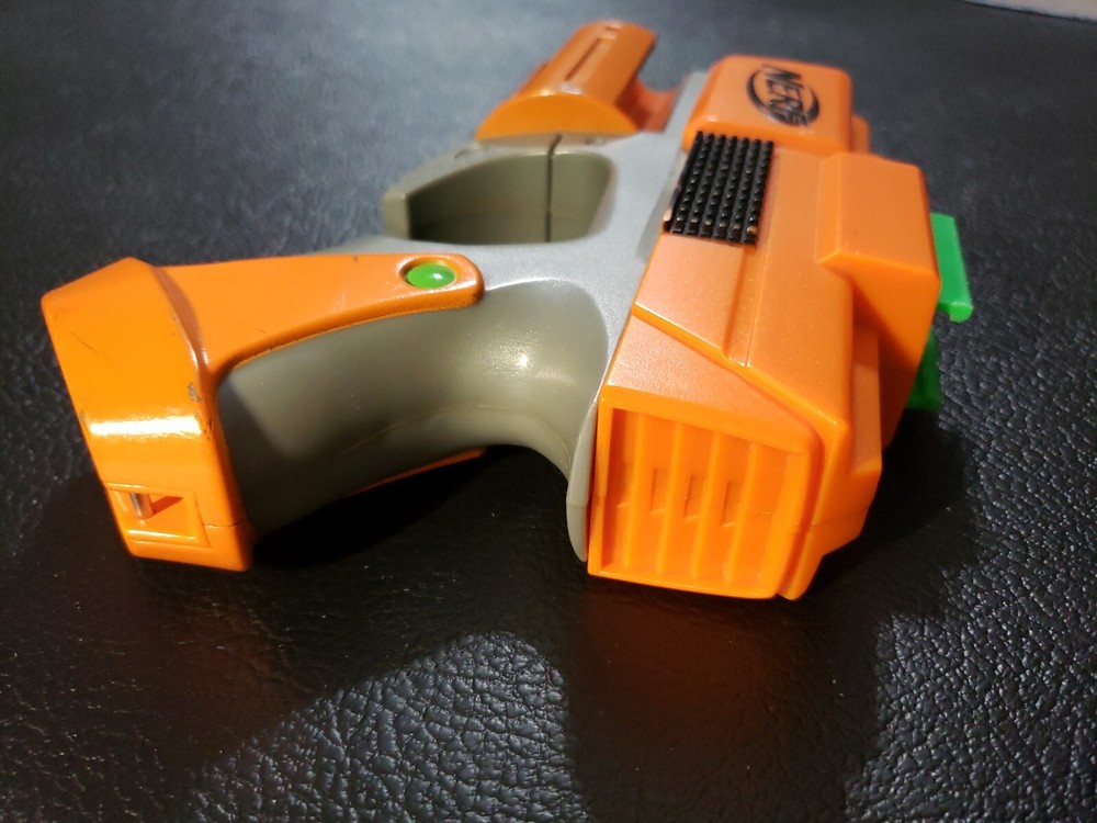 2005 Nerf Crossfire Sidearm Blaster-Orange-Tested/works
