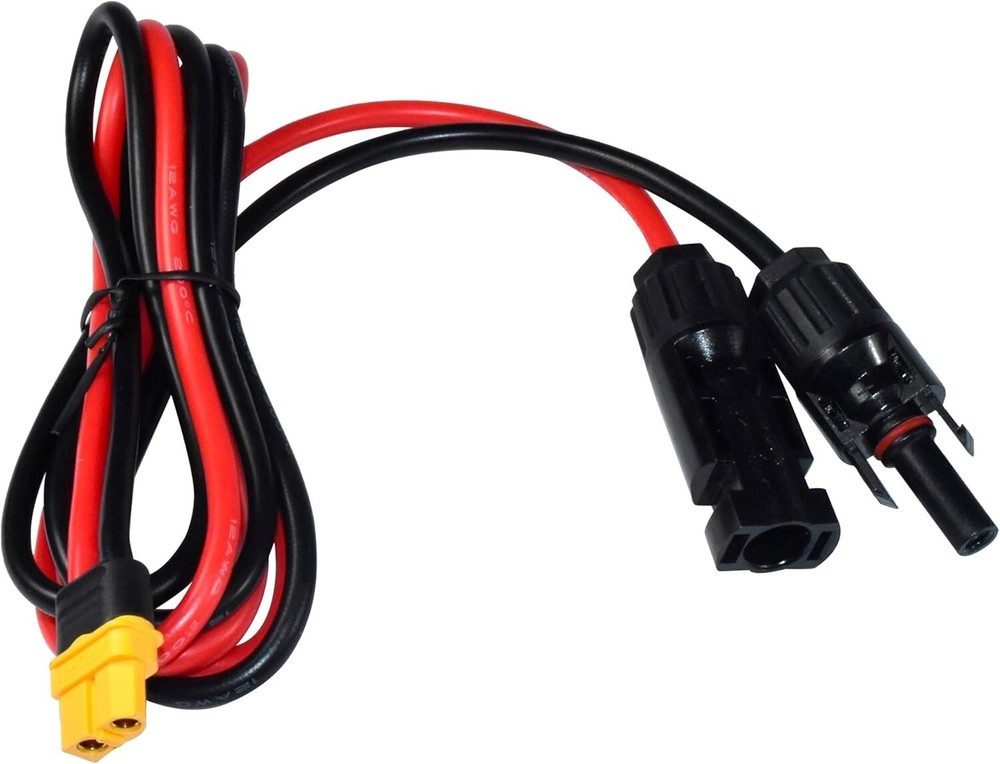3.3Ft Solar Connector XT60 Adapter Charge Cable for Solar Panel, RV, Generator