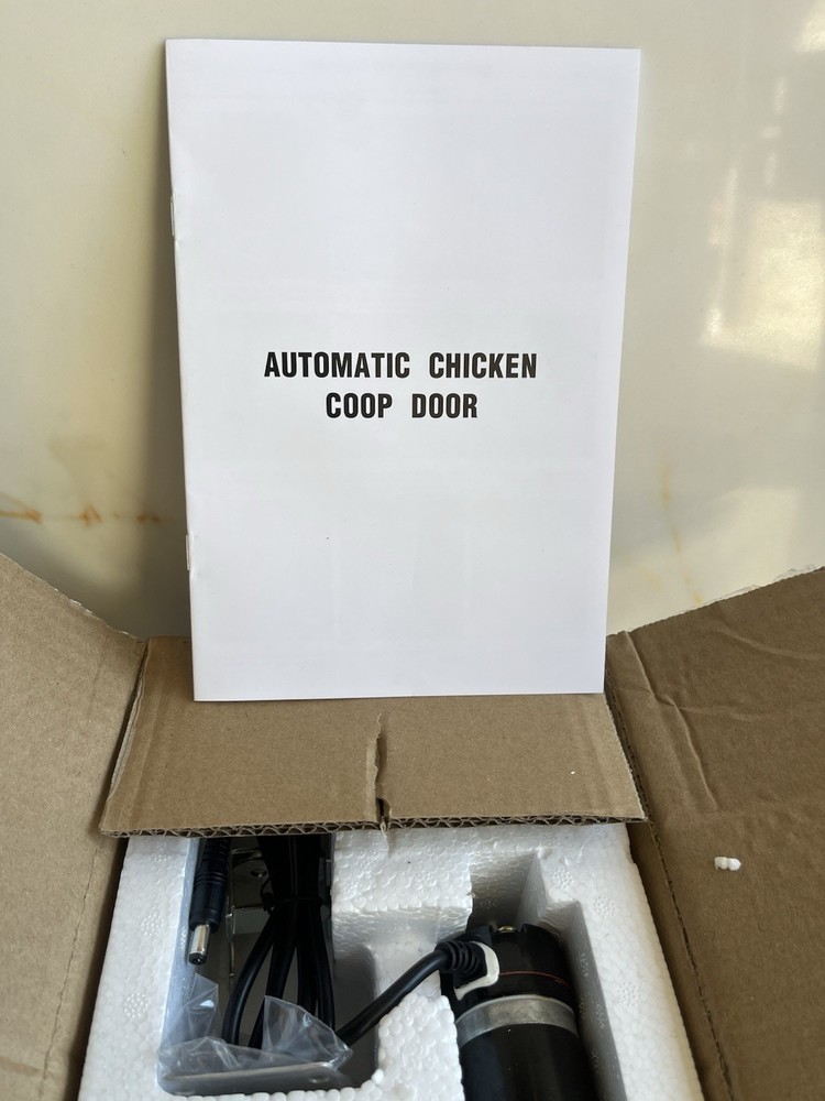 Automatic Chicken Coop Door Controller Cage Opener Remote Control Poultry New