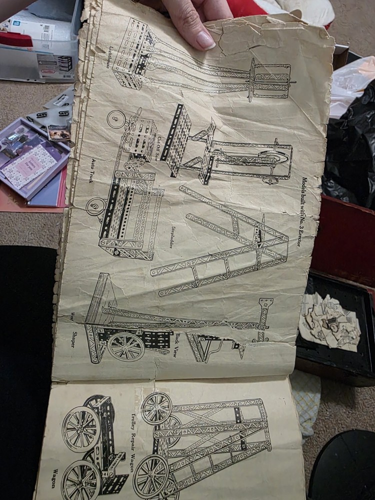 1930s Vintage A.C. Gilbert The New Erector Set