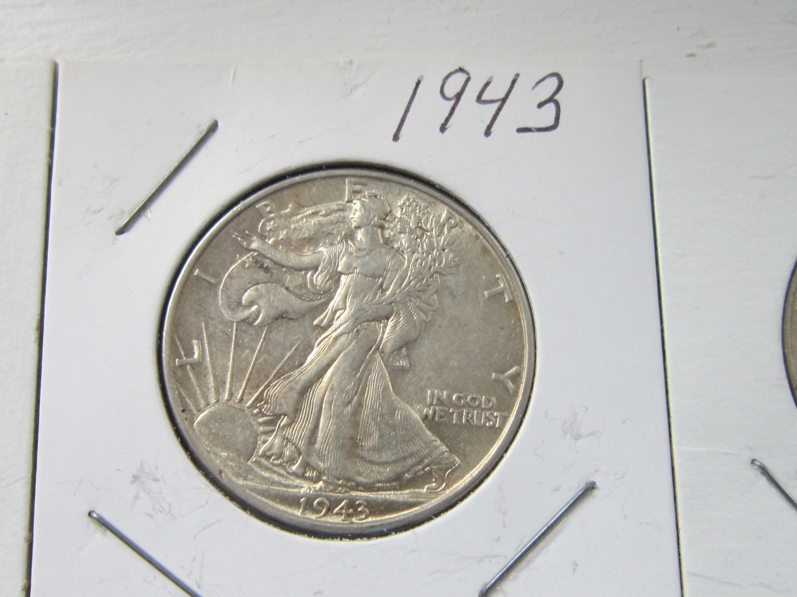 Five 1943 WALKING LIBERTY Half Dollar Silver Coins & FIVE 1943 Mercury Dimes