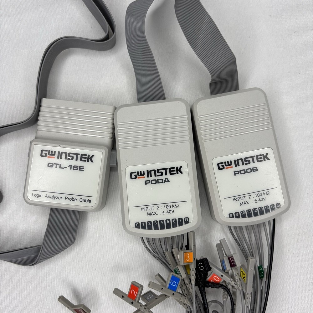 GW Instek GTL-16E Mixed Oscilloscope Data Cable Probe Used