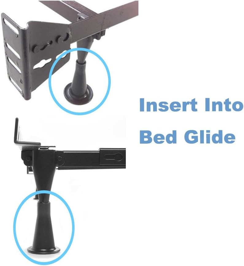 6PCS Reinforced Bed Frame Feet That Replace Wheels. Prevent Sliding. Sturdy...