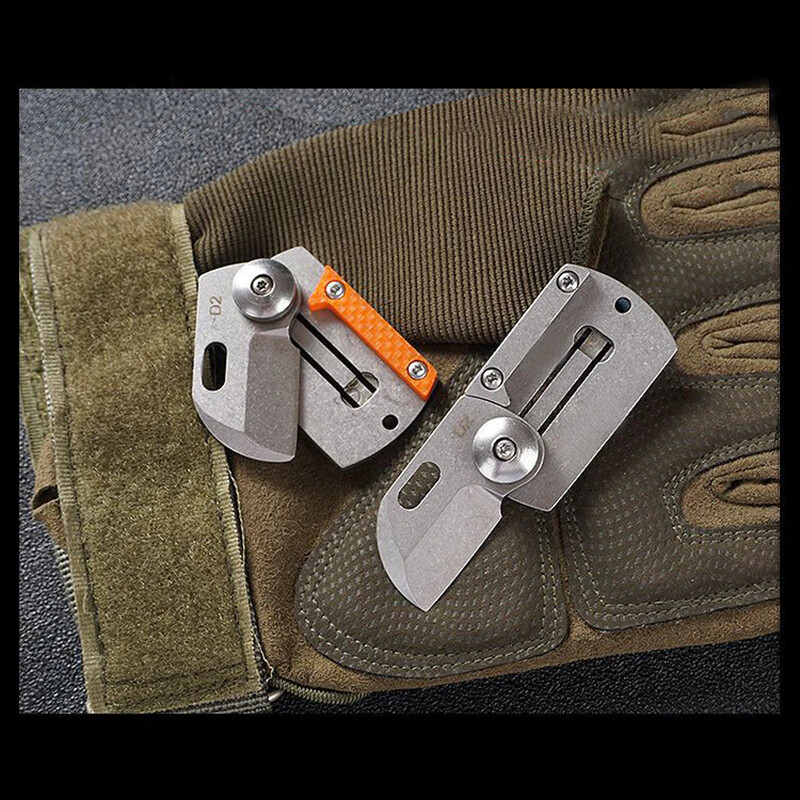 Keyring Keychain Key Chain Ring Mini Knife Blade Utility Car Box Cutter Folding