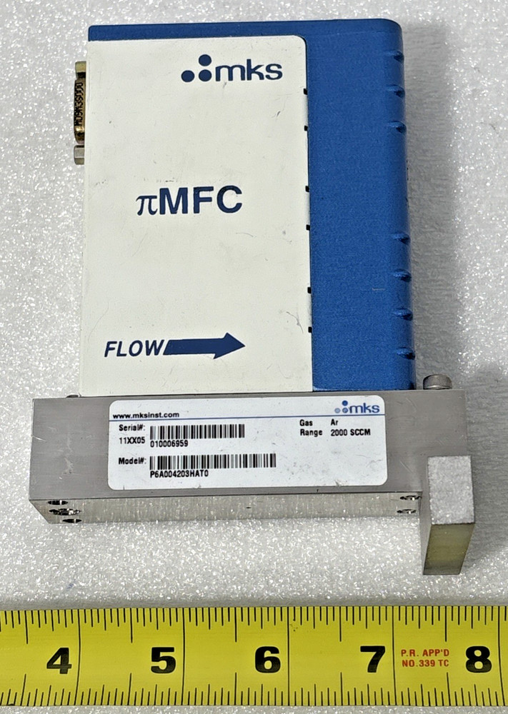 MKS Instruments πMFC Mass Flow Controller Gas : AR 2000 SCCM P6A004203HAT0