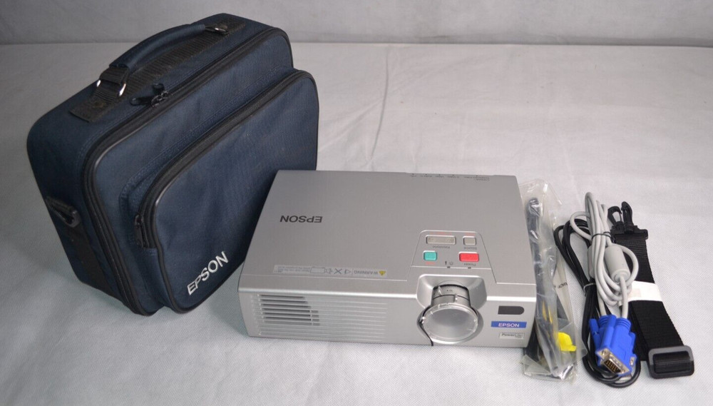 EPSON EMP-730 Power Lite Projector With Cables And Case