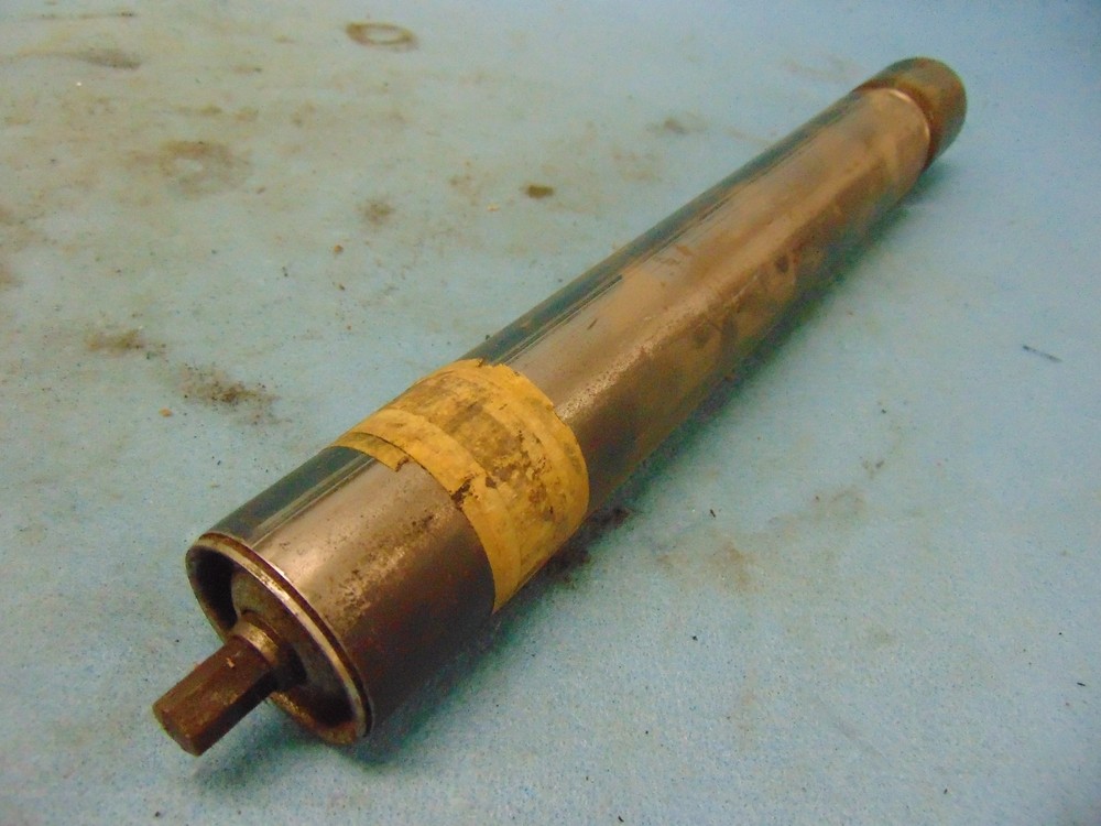 GROOVED CONVEYOR ROLLER, 2" DIA, 15-11/16" BF, 7/16" HEX AXLE