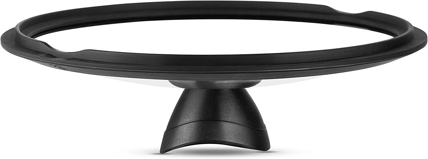 Ozeri Tempered Glass Earth Fry Pan Lid [8 in, 10 in, 12 in] with Black Silicone