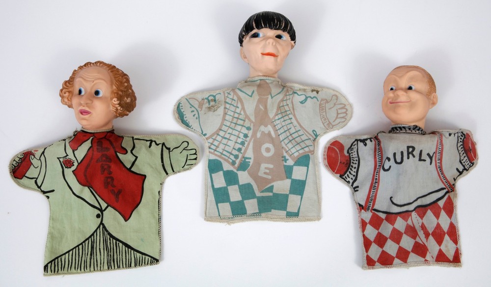 The Three Stooges Hand Puppet Set