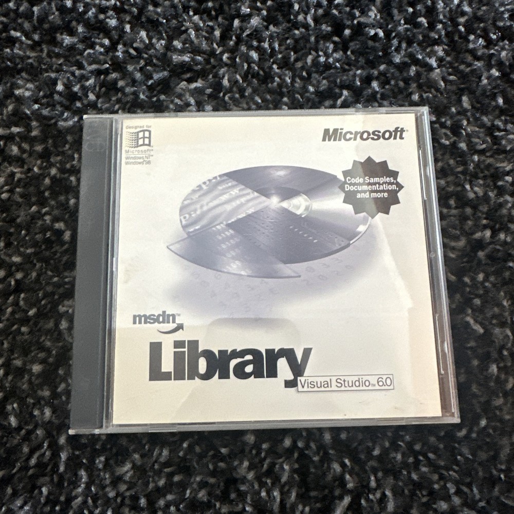 Microsoft MSDN Library Visual Studio  6.0 Two CD Set - Excellent Condition