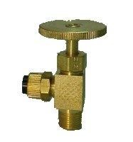 DCI 1/4" Poly x 1/4" MPT Right Angle Needle Valve