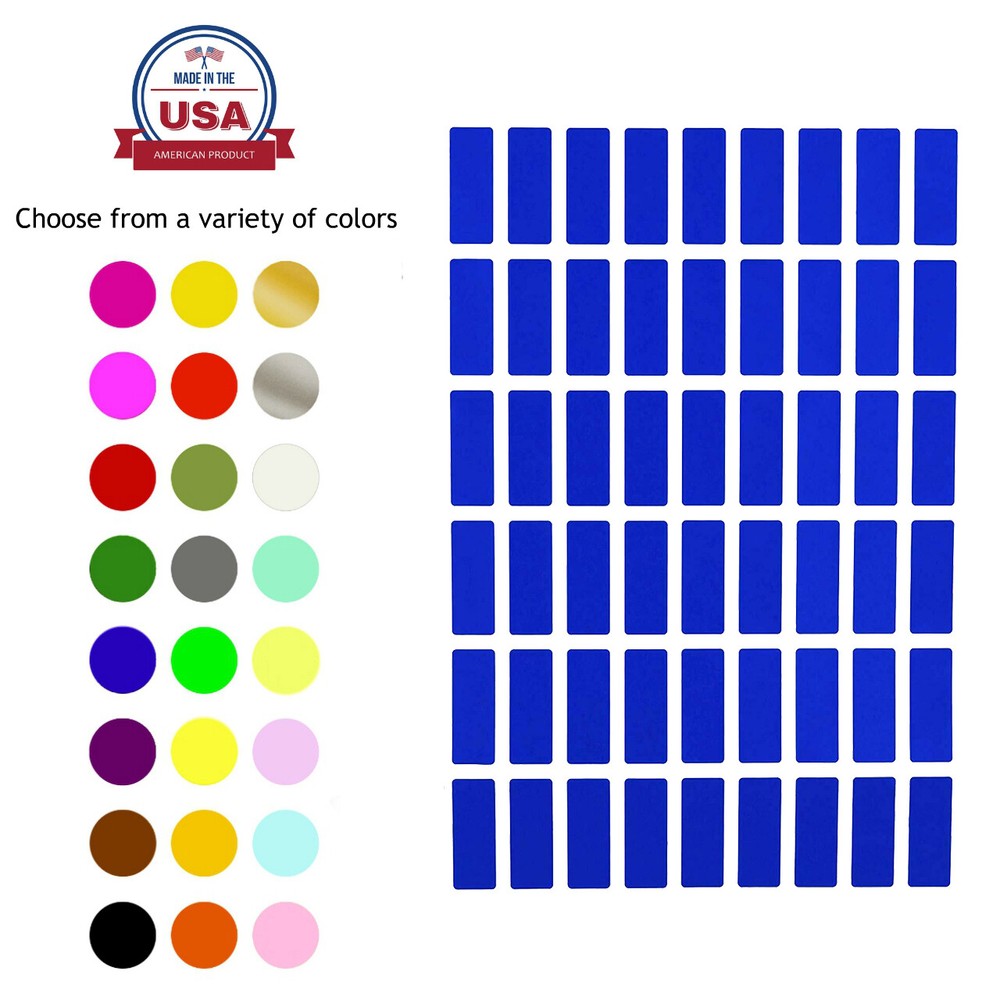 Name Tags Stickers 1 inch x 3/8 inch Adhesive Rectangular Labels for Marking