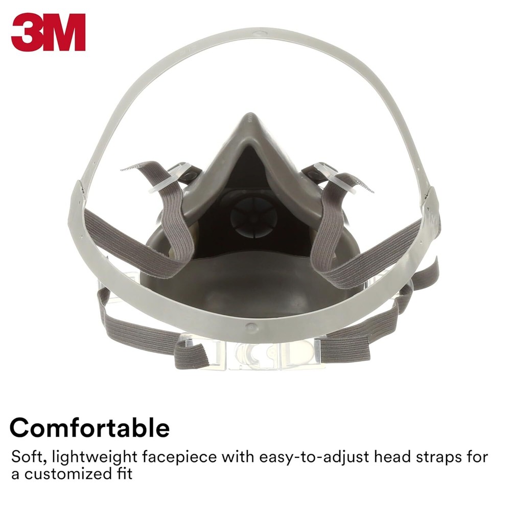 3M Half Facepiece Reusable Respirator 6300 Large
