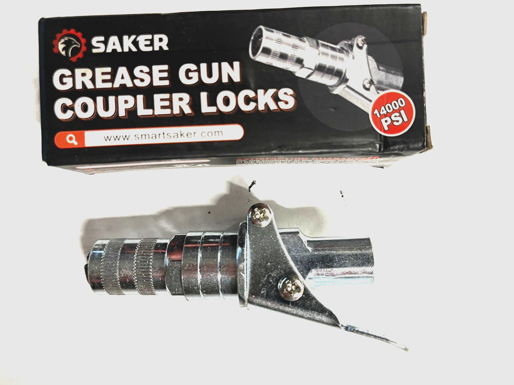 Saker grease gun coupler lock 14,000 lbs.