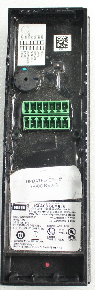 HID iClass SE R15 Wall Switch Reader 910NWNTEKE05A7- No Mounting