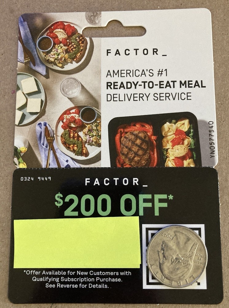 Factor go.factor75.com $200 Off Code Meals Delivered!! Free Shipping