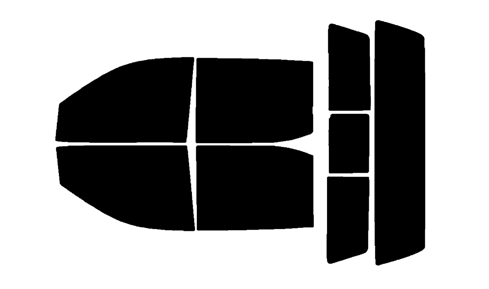 Computerized Custom PreCut 2Ply Window Tint Film Kit For ALL Silverado 1500 Crew