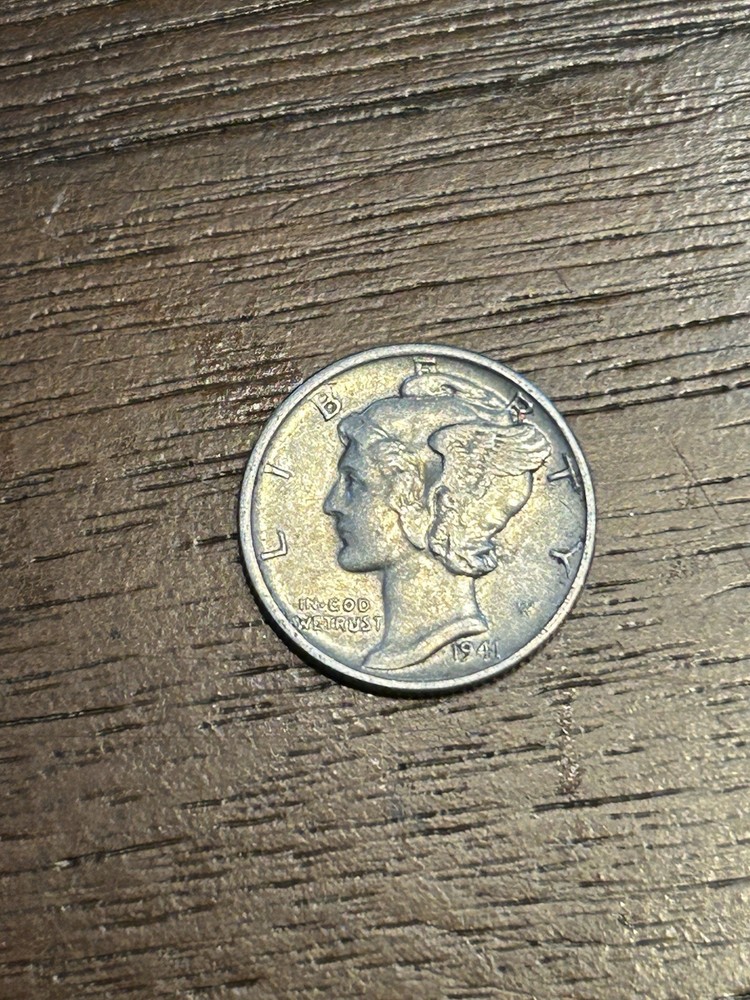 1941 Mercury Dime XF+