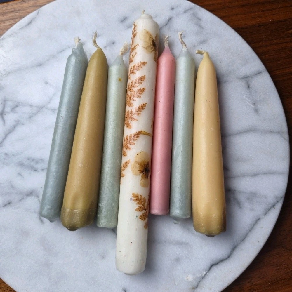 Candles Botanical Pressed Fern Boho Cottagecore Decor
