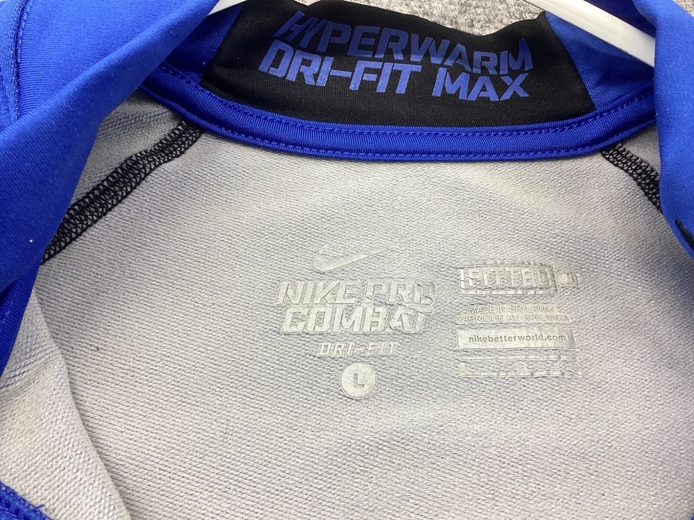 Nike Pro Combat 1/4 Zip Pullover Mens Large Hyperwarm Dri Fit Max Fitted Boxing
