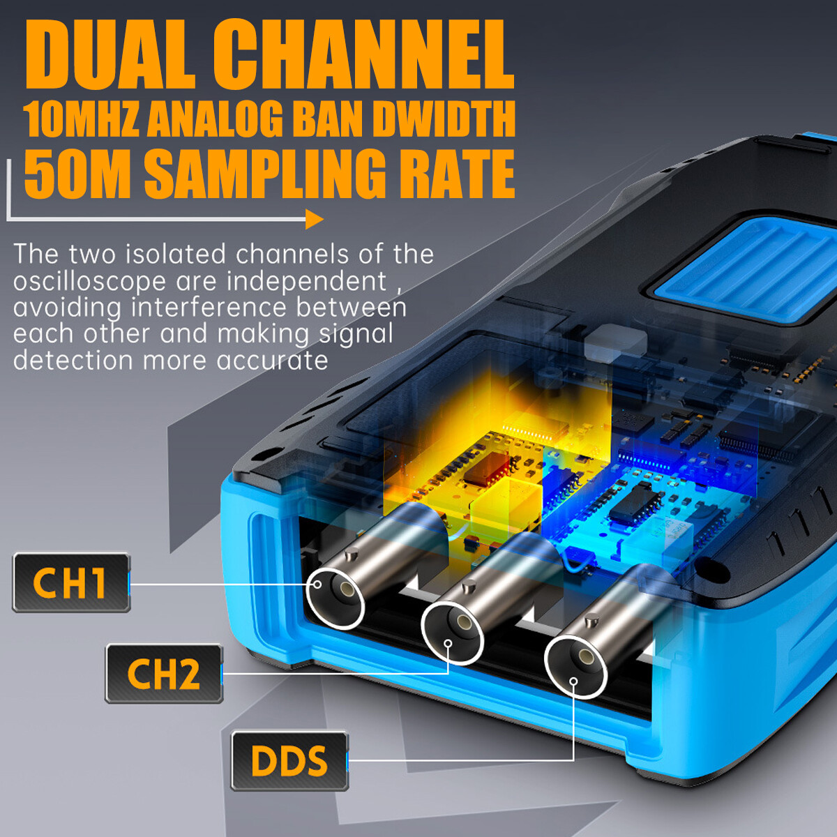FNIRSI 2C23T Handheld Digital Oscilloscope Multimeter Function Signal Generator*