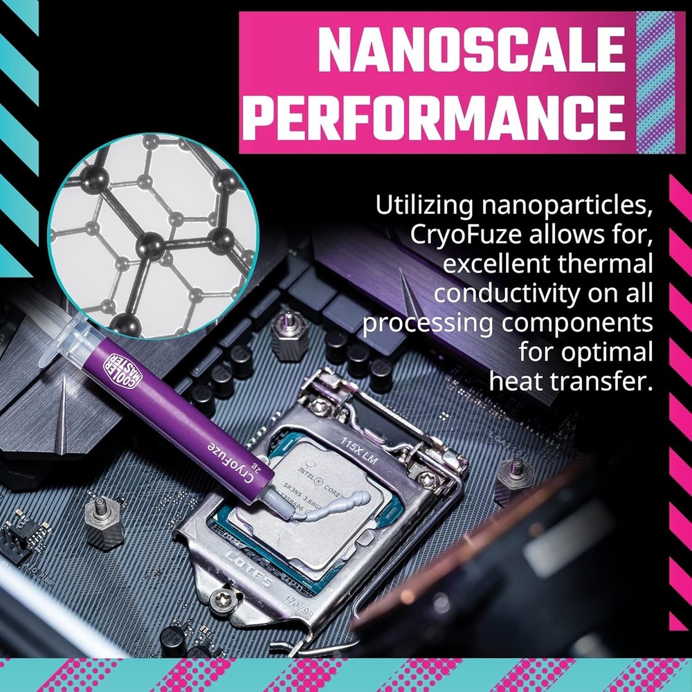 Nanoparticle Thermal Paste by CryoFuze - 2 Grams for Efficient Cooling Solutions