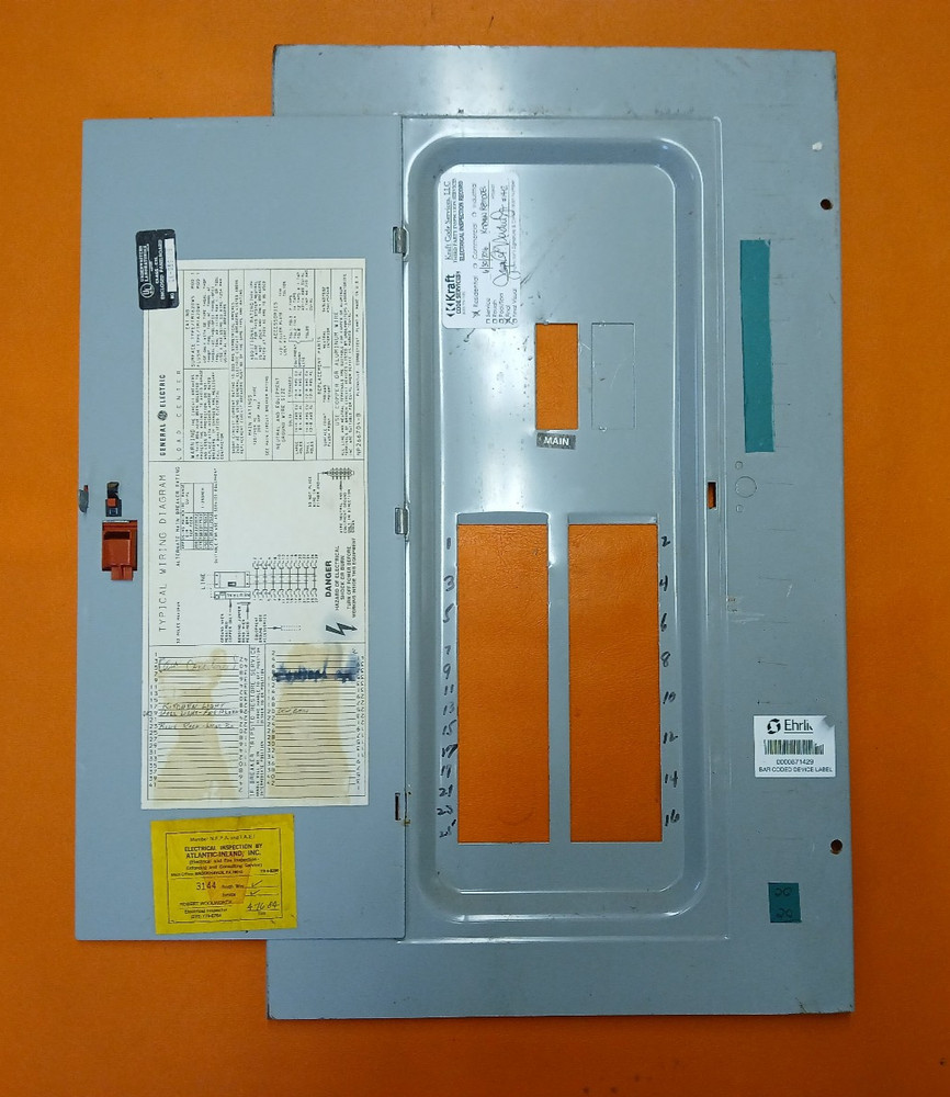 200 Amp GE General Electric 28 Space Panel Cover TM1620WS