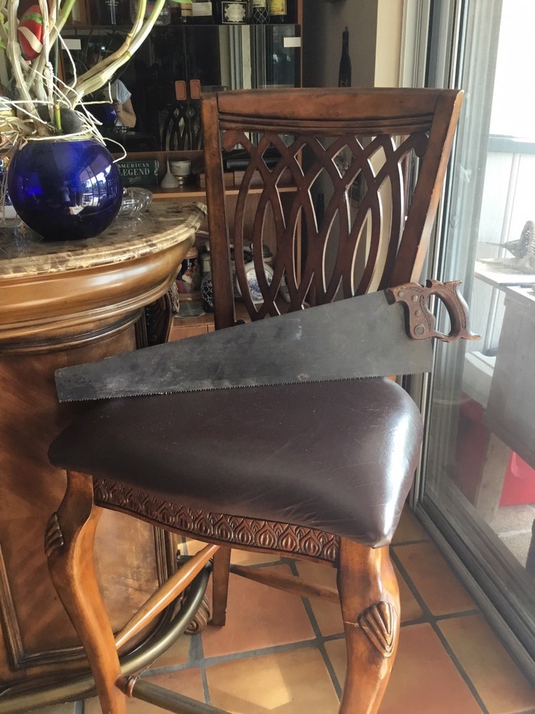 Antique Warranted Superior Handsaw