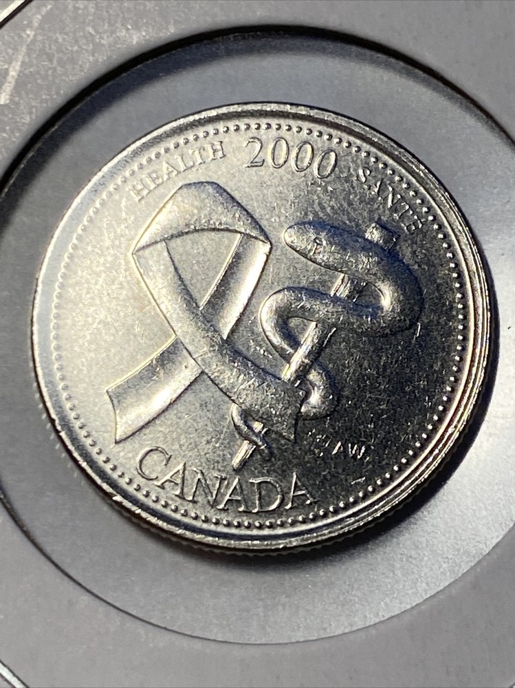 2000 Canada 25 Cents Coin B4