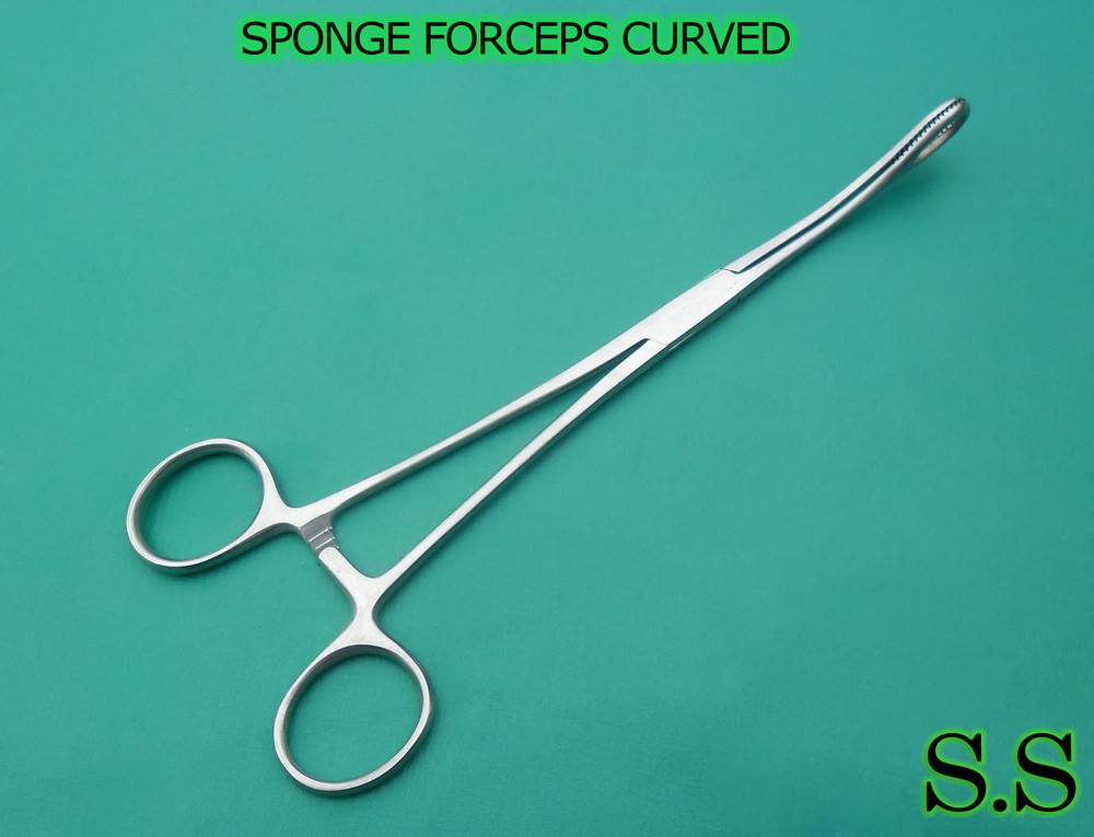 5 NEW 9.5" SPONGE FOERSTER FORCEP FORCEPS MIRROR FINISH