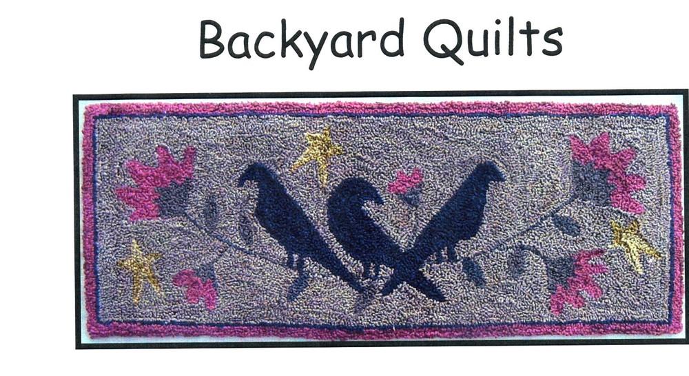Three Old Crows Punchneedle Embroidery Pattern Punch Needle