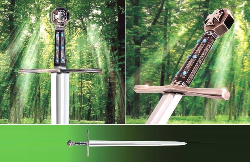 Movie Sword of Robin Hood - Officially Licensed With Plaque Made By Windlass.