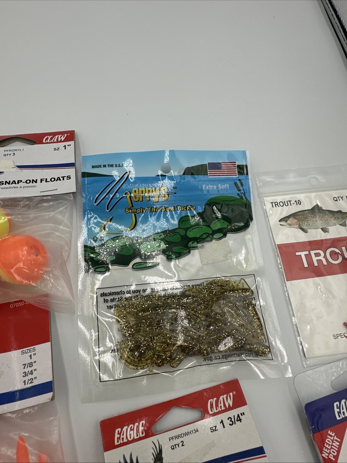 Fishing Tackle Lot Floats Swivels Hooks Sinkers Eagle Claw Trout Panfish