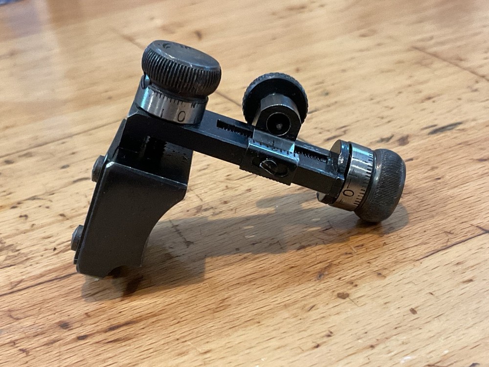 Redfield Model No. 70 Micrometer Receiver Peep Sight – Target Knobs Vintage USA