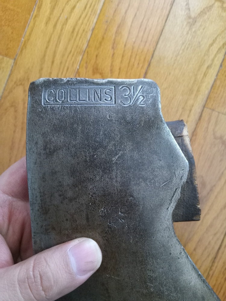 Vintage Axe COLLINS 3-1/2 JERSEY KENTUCKY PATTERN AXE HEAD