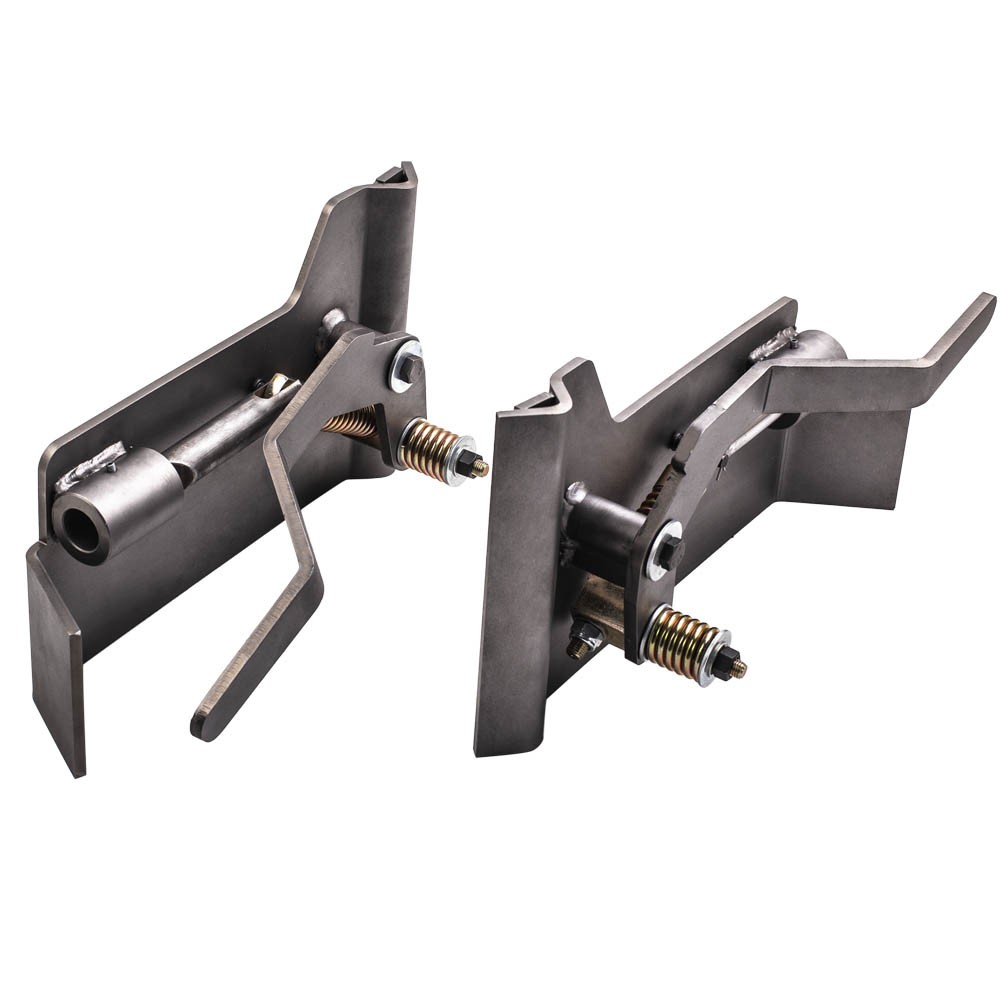2pc Universal Weld-On Skid Steer Quick Attach Conversion Adapter Quick Tach