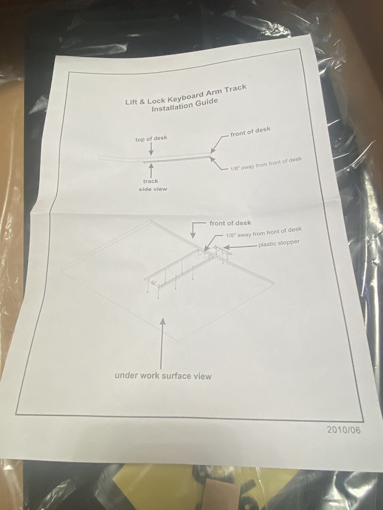 New In Box under desk adjustable keyboard tray