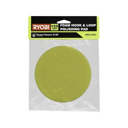 Ryobi 125mm Hook & Loop Foam Polishing Pad