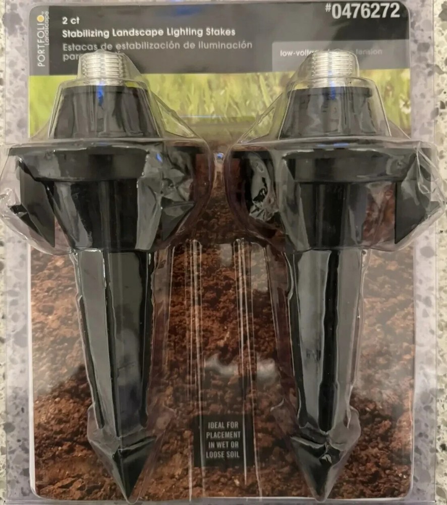 Portfolio Landscape Heavy-Duty Stabilizing Landscape Light Stakes - 0476272
