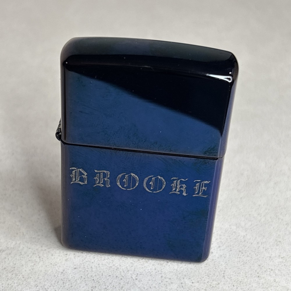 zippo lighter Anodized & Monogram “Brooke”